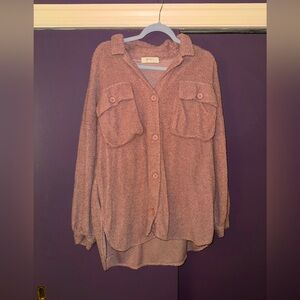 Arula Soft Teddy Button Down